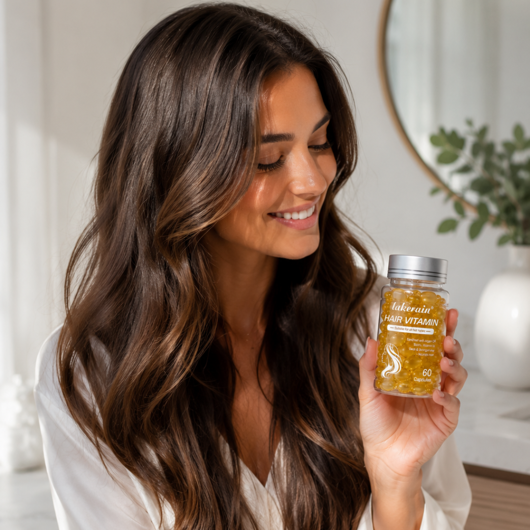 Siero per il trattamento dei capelli e capsule per la cura dei capelli
